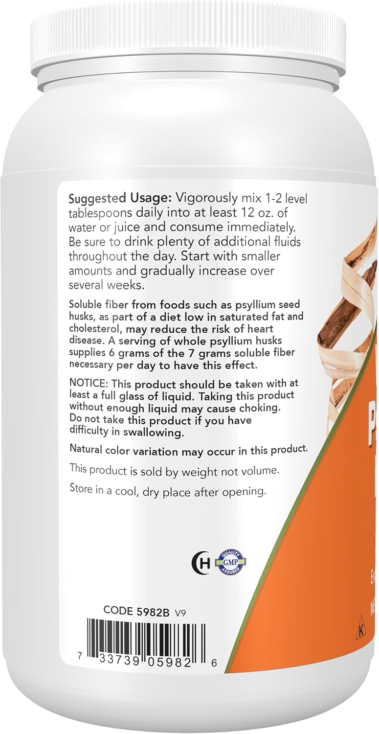 24 oz psyllium husks supplement packaging