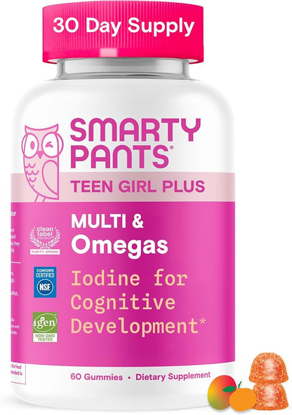 SmartyPants Teen Girl multivitamin gummies bottle
