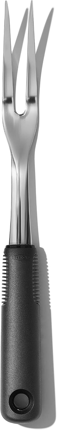 OXO Good Grips carving fork handle detail