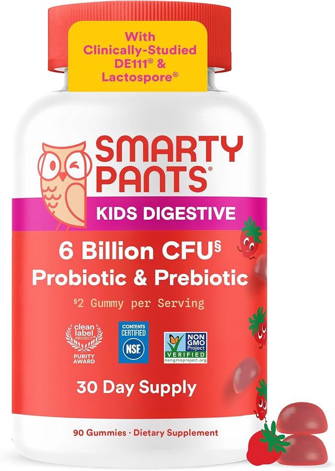 SmartyPants kids probiotic and prebiotic gummies 60 count