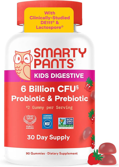 SmartyPants kids probiotic and prebiotic gummies 60 count