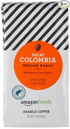 Amazon Fresh decaf Colombia ground coffee medium roast