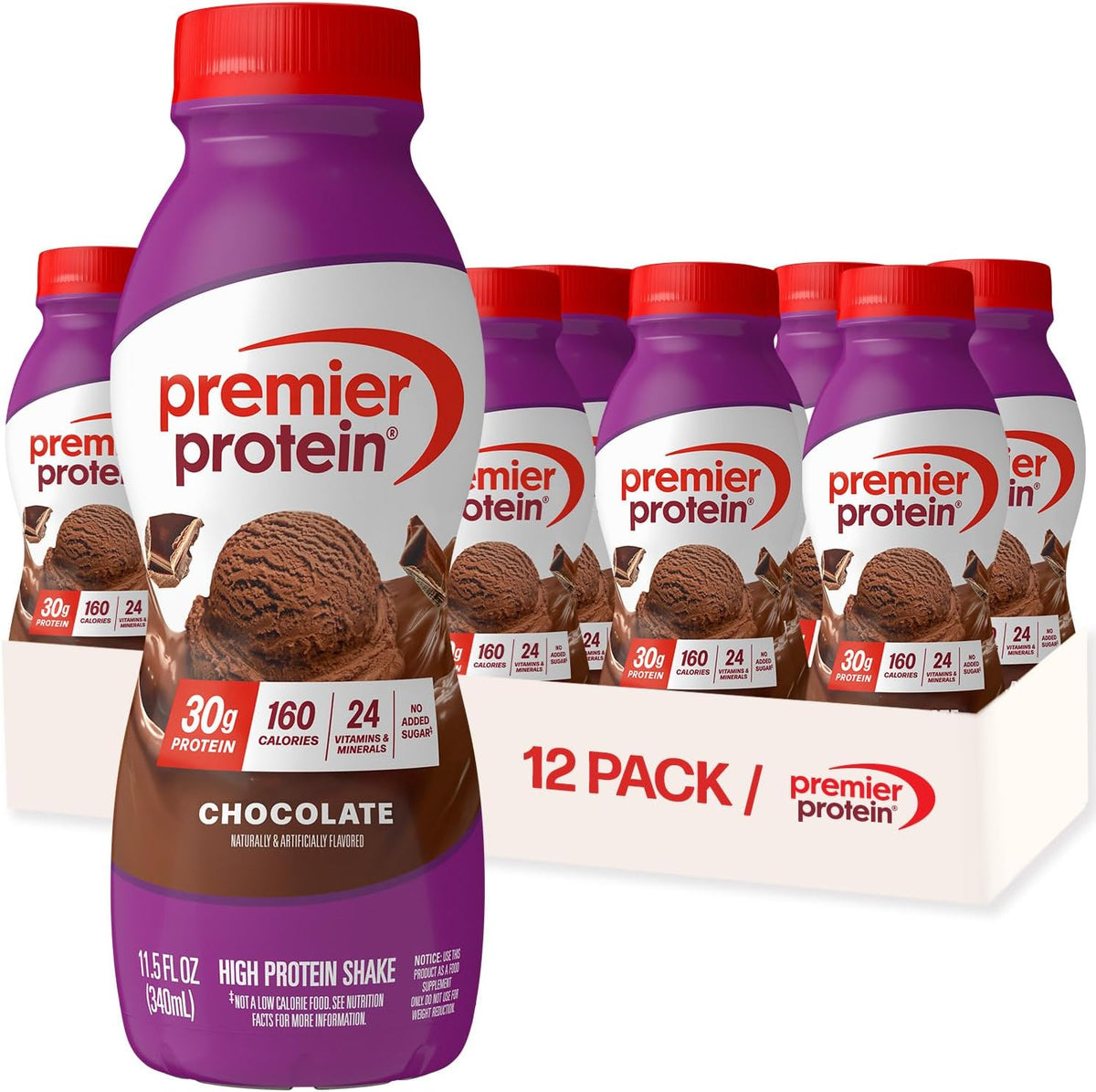 Premier Protein 30g high protein shake bottles