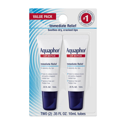 Aquaphor lip repair ointment for dry chapped lips