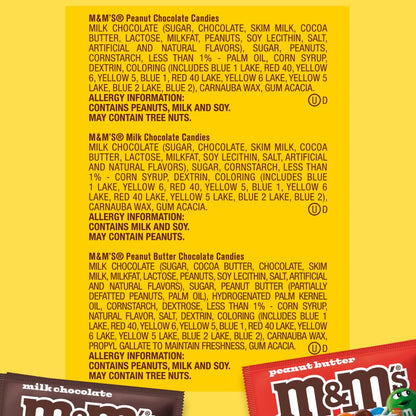 M&M'S chocolate candy variety pack for parties and gifting