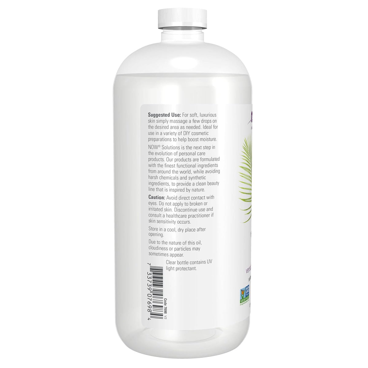NOW vegetable glycerin water-soluble skin care