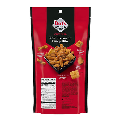 Original seasoned pretzel snack mix with pita chips and rye chips
