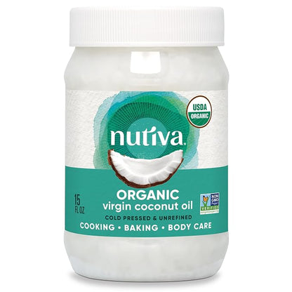 Nutiva organic virgin coconut oil 15 ounce jar