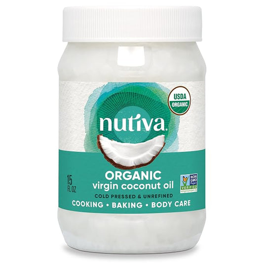 Nutiva organic virgin coconut oil 15 ounce jar