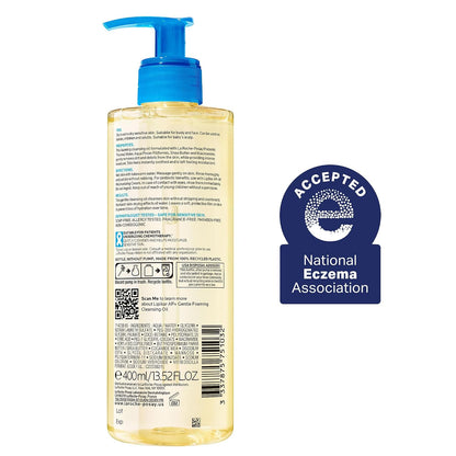 Lipikar AP+ gentle foaming cleansing oil skincare product