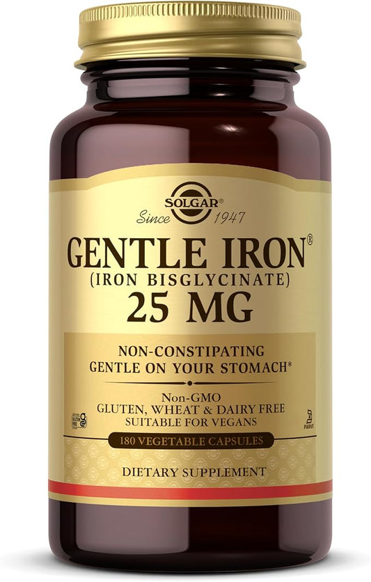 Solgar Gentle Iron 180 vegetable capsules bottle