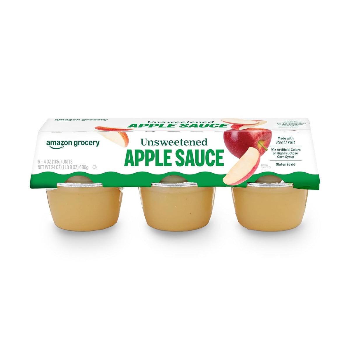 4 oz unsweetened applesauce snack cups