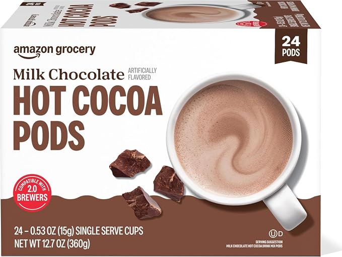 Amazon Grocery milk chocolate hot cocoa pods