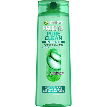 Silicone-free Garnier Fructis shampoo for normal to oily hair
