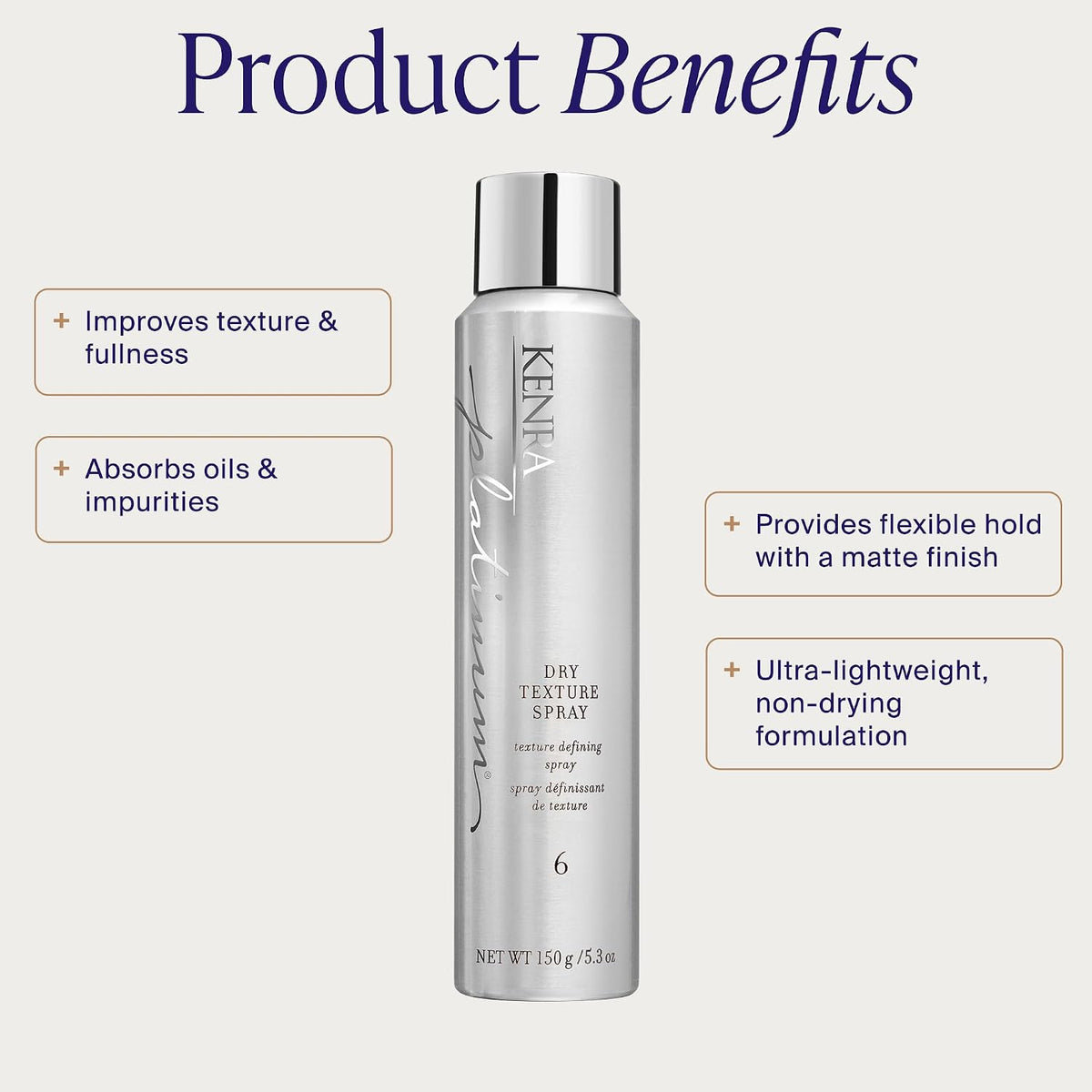 Kenra texture defining spray matte finish