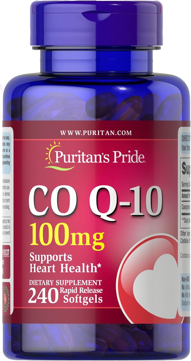 Puritan's Pride Coenzyme Q10 rapid release softgels supplement