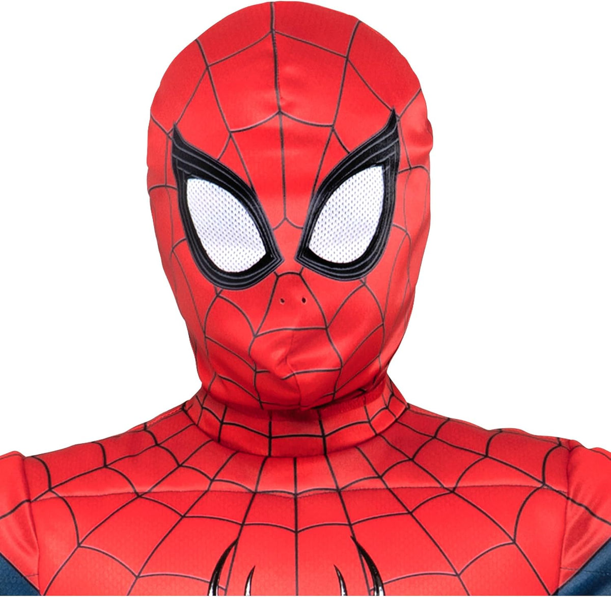 Spider-Man dress-up costume with hook and loop closure