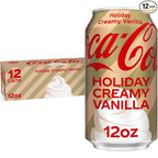 Coca-Cola Holiday Creamy Vanilla Soda 12-pack cans