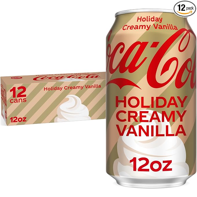 Coca-Cola Holiday Creamy Vanilla Soda 12-pack cans