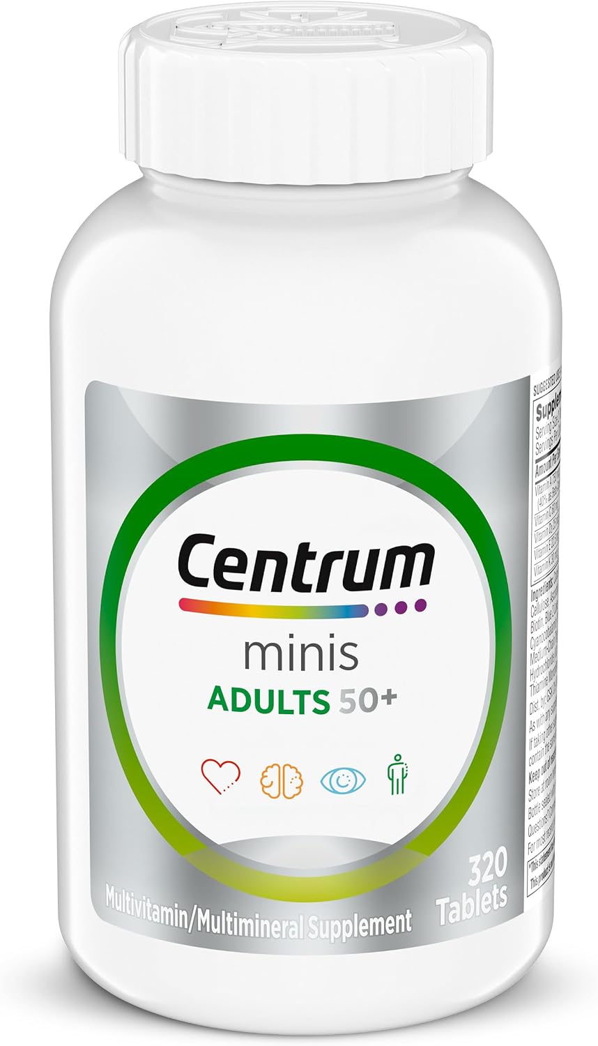 Centrum Minis Silver 50 plus daily multivitamin bottle