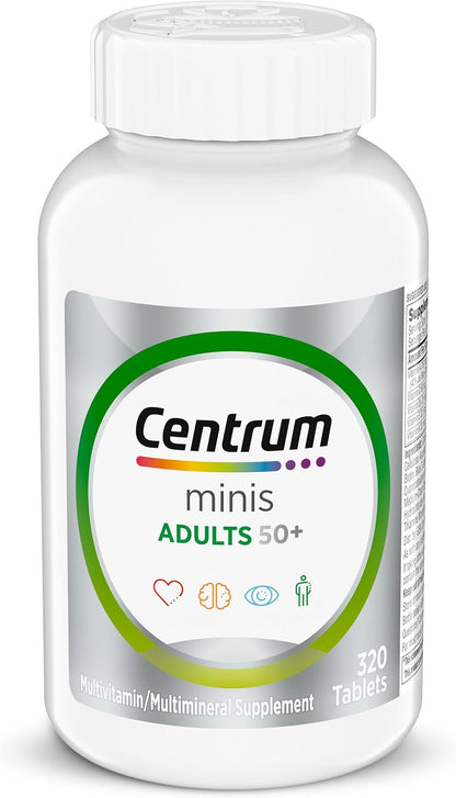 Centrum Minis Silver 50 plus daily multivitamin bottle