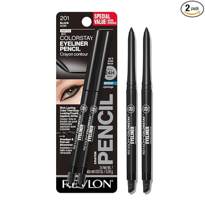 Revlon ColorStay Waterproof Eyeliner 201 Black 2 pack