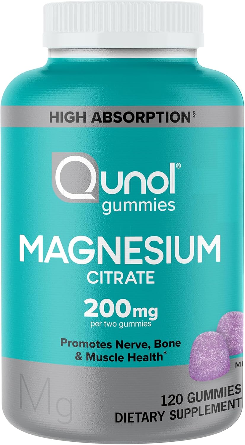 Qunol vegetarian magnesium citrate gummies supplement