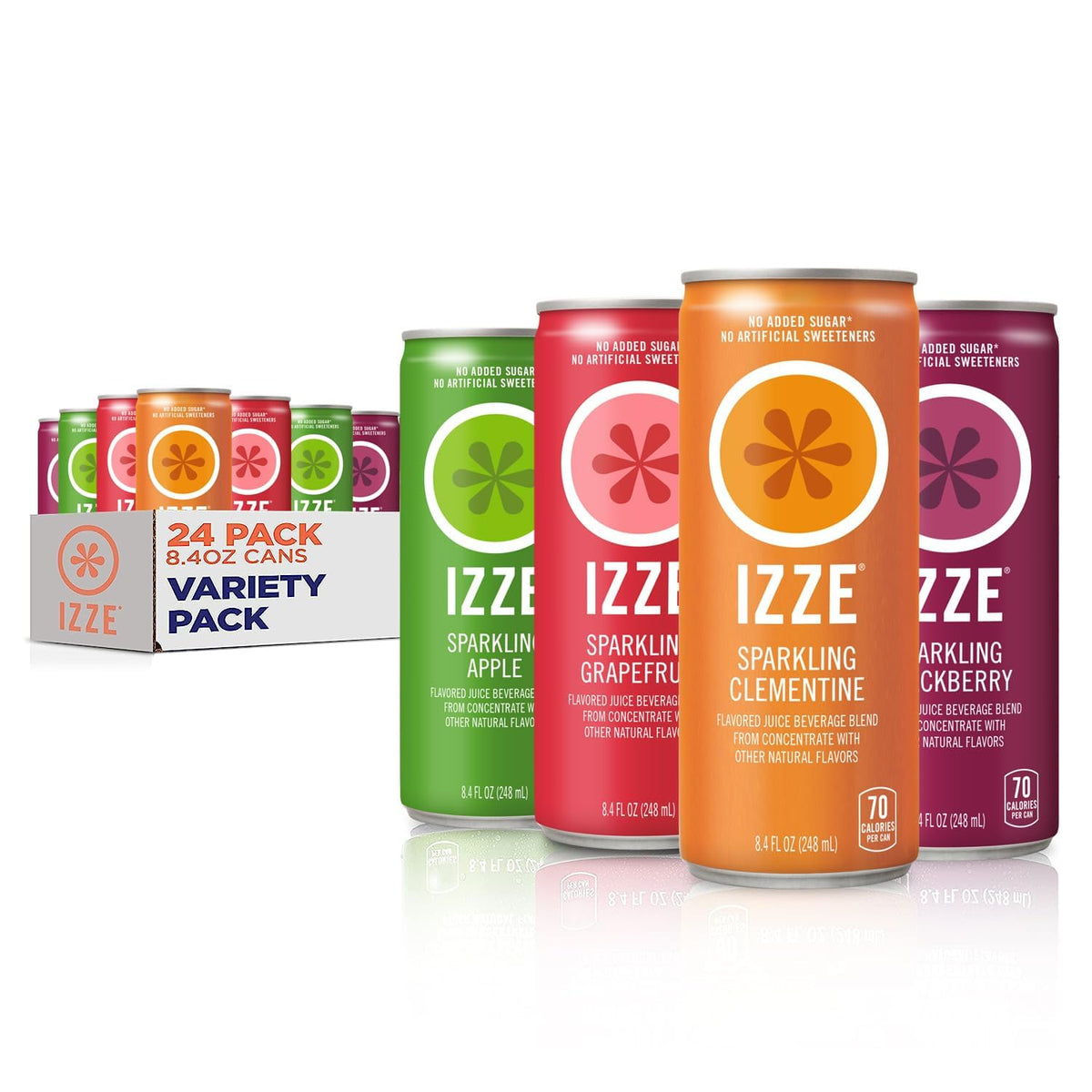 IZZE 4 flavor sparkling juice assortment