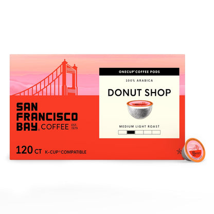 Medium-light roast Donut Shop single serve coffee pods