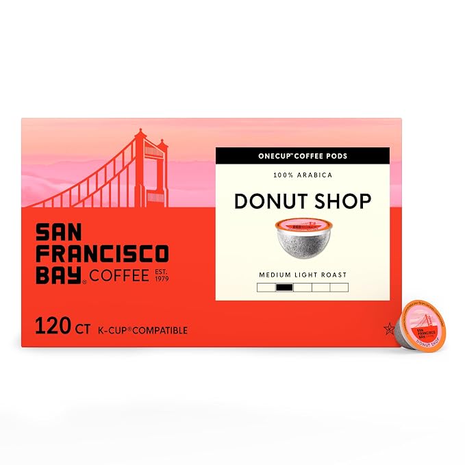 SAN FRANCISCO BAY Donut Shop K-Cup compatible coffee pods 120 count