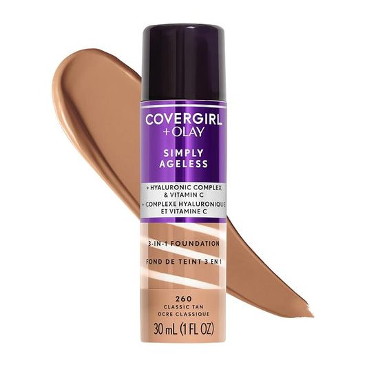 COVERGIRL Simply Ageless 3-in-1 Foundation 260 Classic Tan