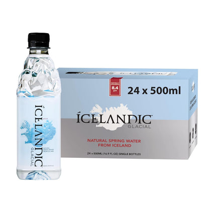 Icelandic Glacial alkaline spring water bottles