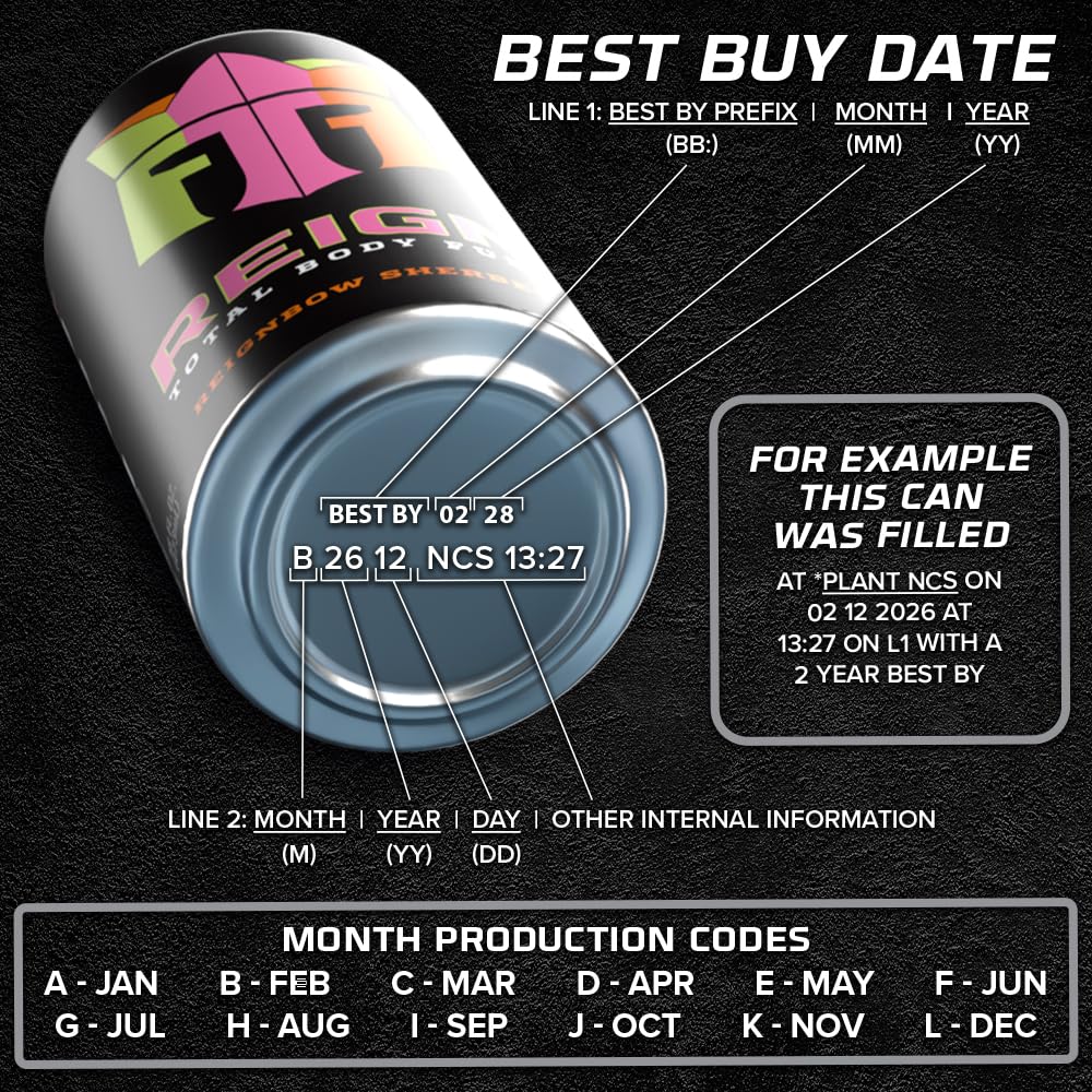 REIGN White Gummy Bear energy drink 12-pack