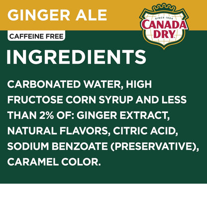 Canada Dry Ginger Ale 12 pack soft drink