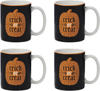 Oneida Vintro Halloween porcelain mug set for four