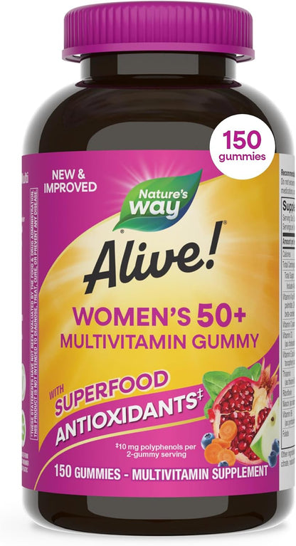 Mixed berry women’s 50+ multivitamin gummies 130 count