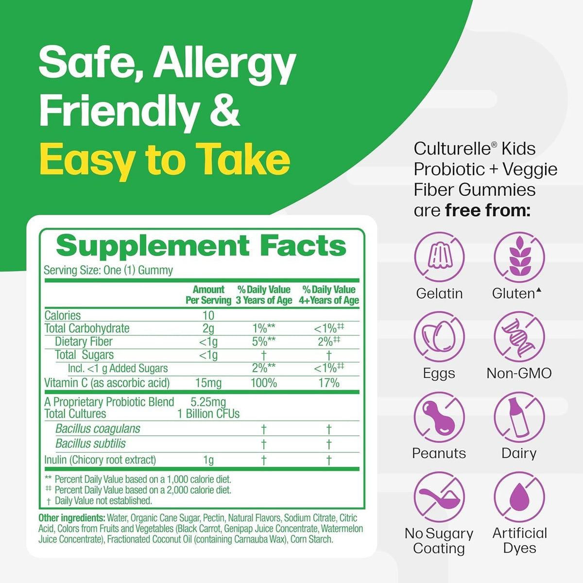 Culturelle Kids digestive supplement 60 count bottle