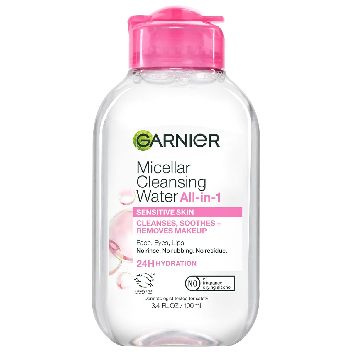 Garnier makeup remover micellar cleansing water bottle