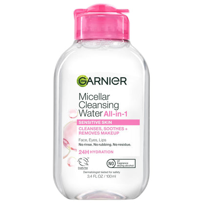 Garnier makeup remover micellar cleansing water bottle