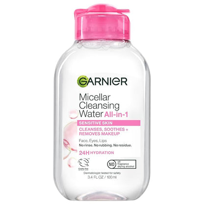 Garnier Micellar Water 3.4 fl oz facial cleanser bottle