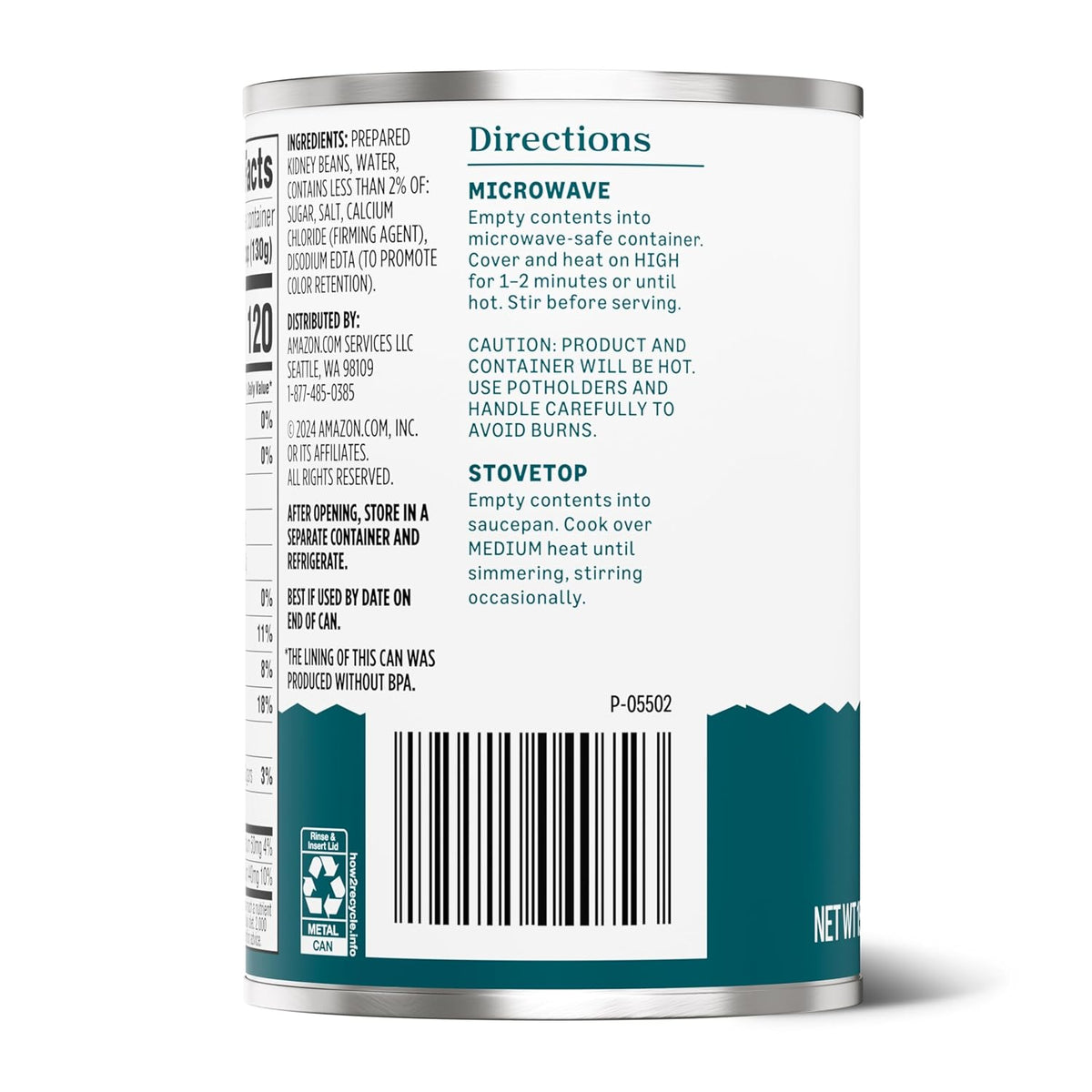 Canned dark red kidney beans from Amazon Grocery