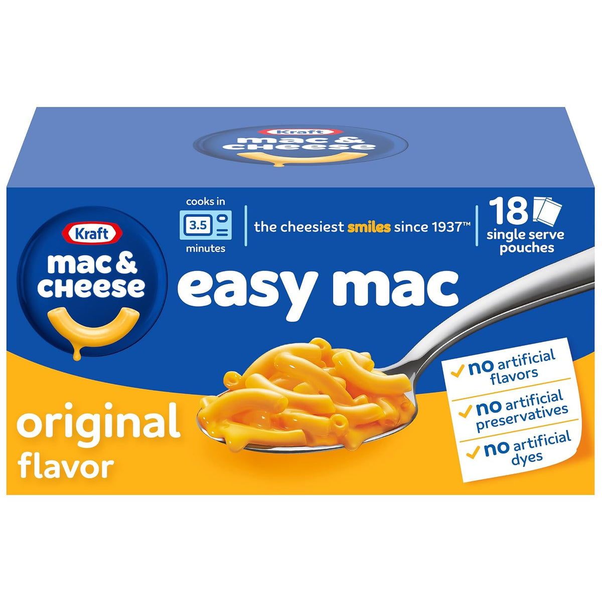 Kraft Easy Mac Original Flavor single serve pouches