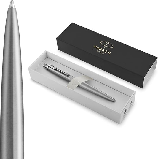 Parker Jotter XL stainless steel ballpoint pen in silver