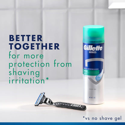 Gillette 3X Action shaving gel with irritation defense