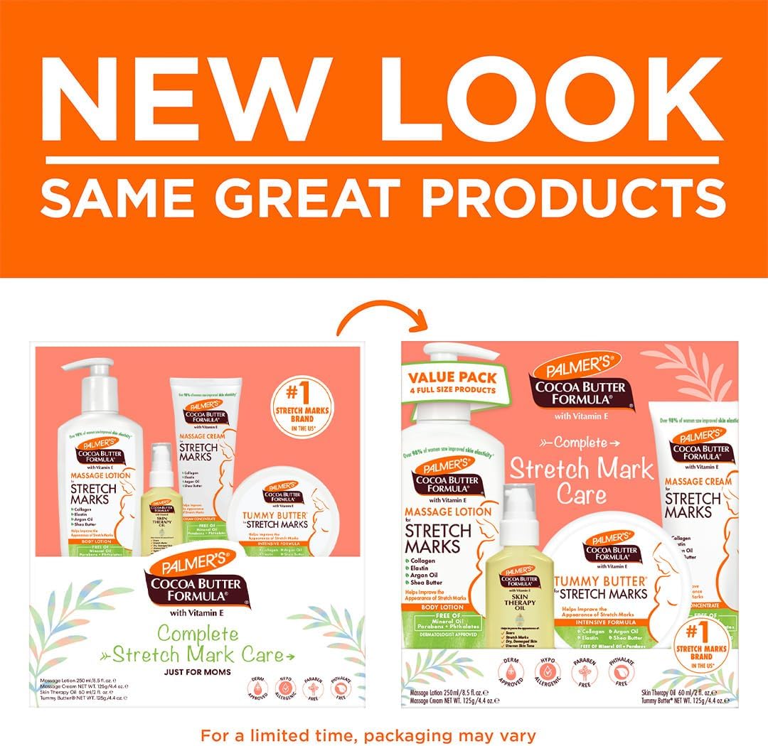 Pregnancy stretch mark cream lotion butter and oil kit