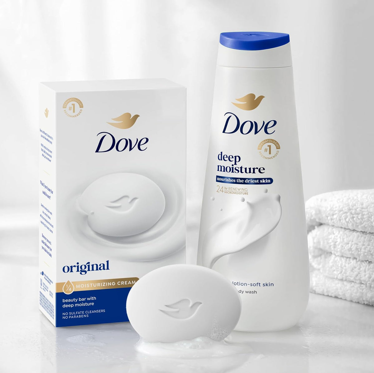 Dove Original 3.75 oz moisturizing beauty bars