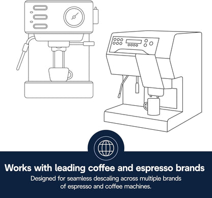 Visit the De'Longhi Store — De'Longhi EcoDecalk Descaler, Eco-Friendly Universal Descaling Solution for Coffee & Espresso Machines, 2-Pack (1 use per pack)