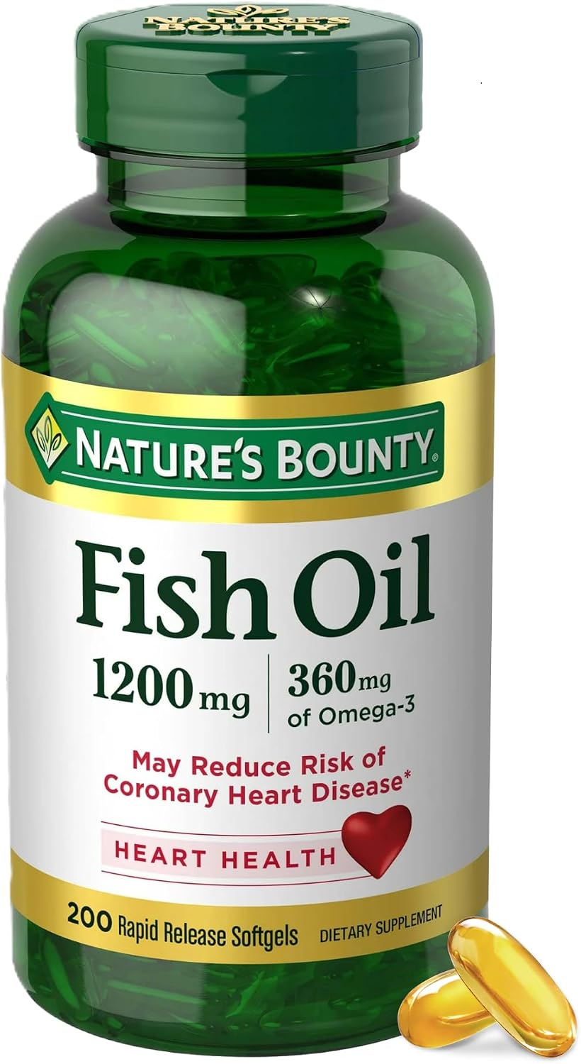 Nature's Bounty Omega-3 fish oil softgels