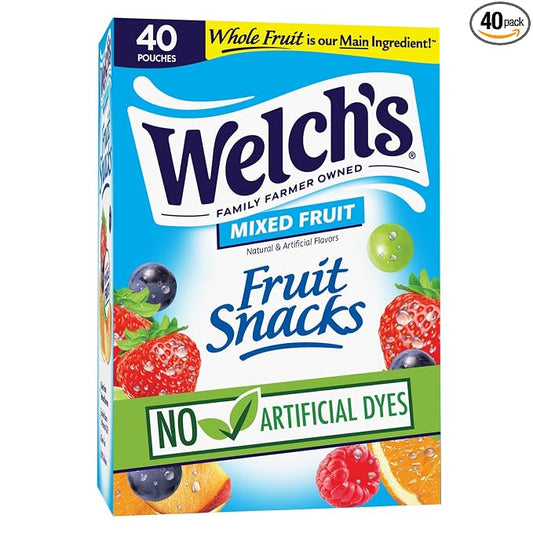 Welch's Mixed Fruit Snacks 40 pack box