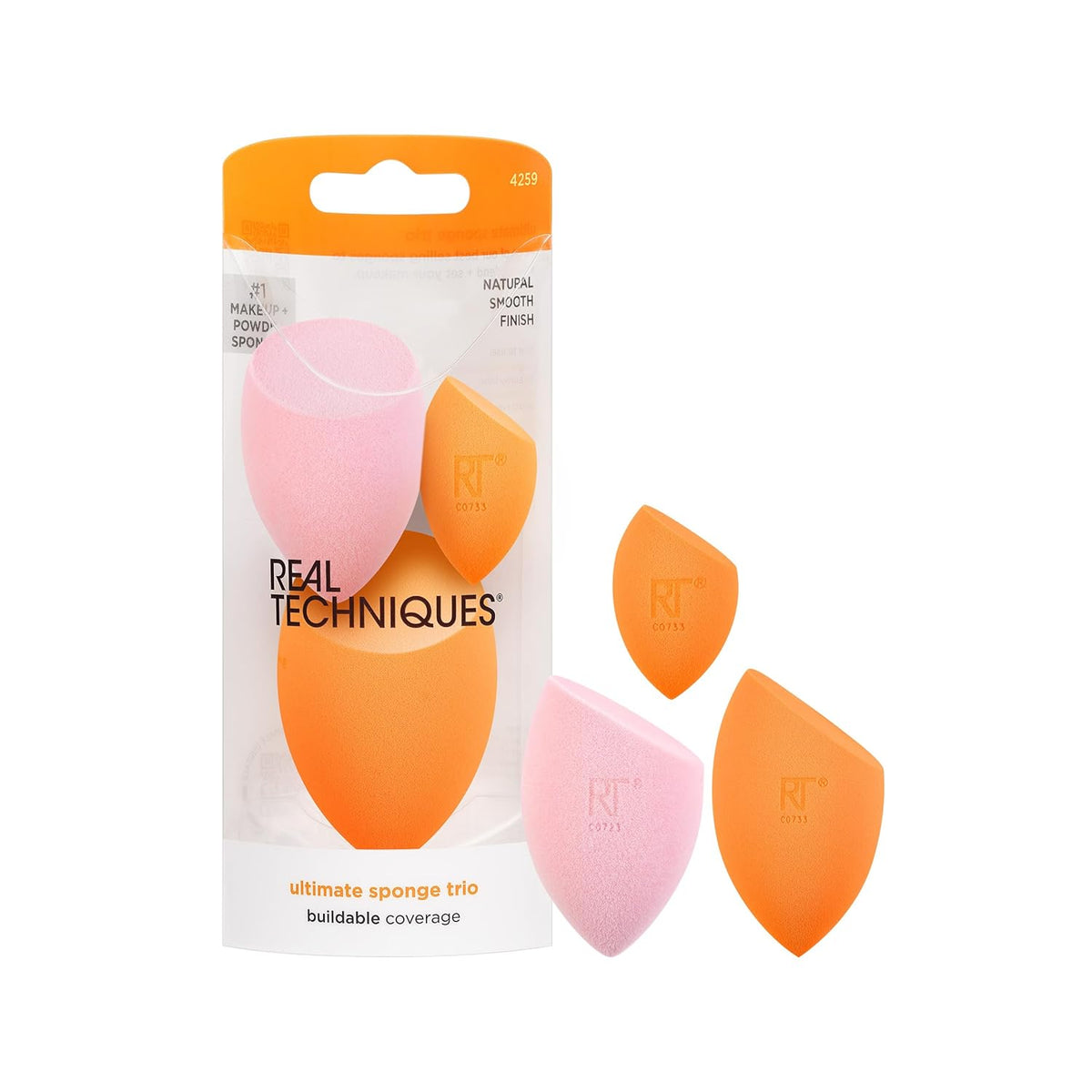 Real Techniques three count makeup sponge set